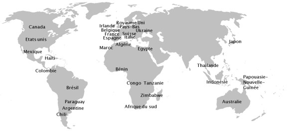 implantation PRH dans le monde